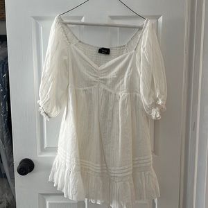 Vici white dress off the shoulder